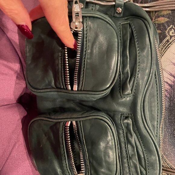 Special Ed Alexander Wang soft lambskin leather purse bag in RARE English Green - Picture 4 of 8